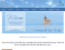 Tablet Screenshot of huntingtonlighthouse.org
